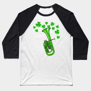 St Patrick's Day Tenor Horn Teacher Brass Player Baseball T-Shirt